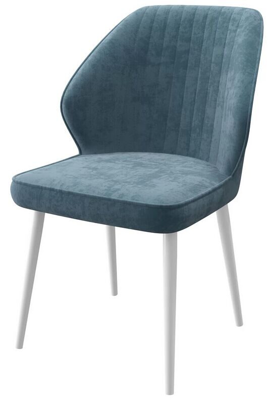 Стул MICHAEL Белый\BLUE Lux b8 Стул MICHAEL Белый\BLUE Lux b8